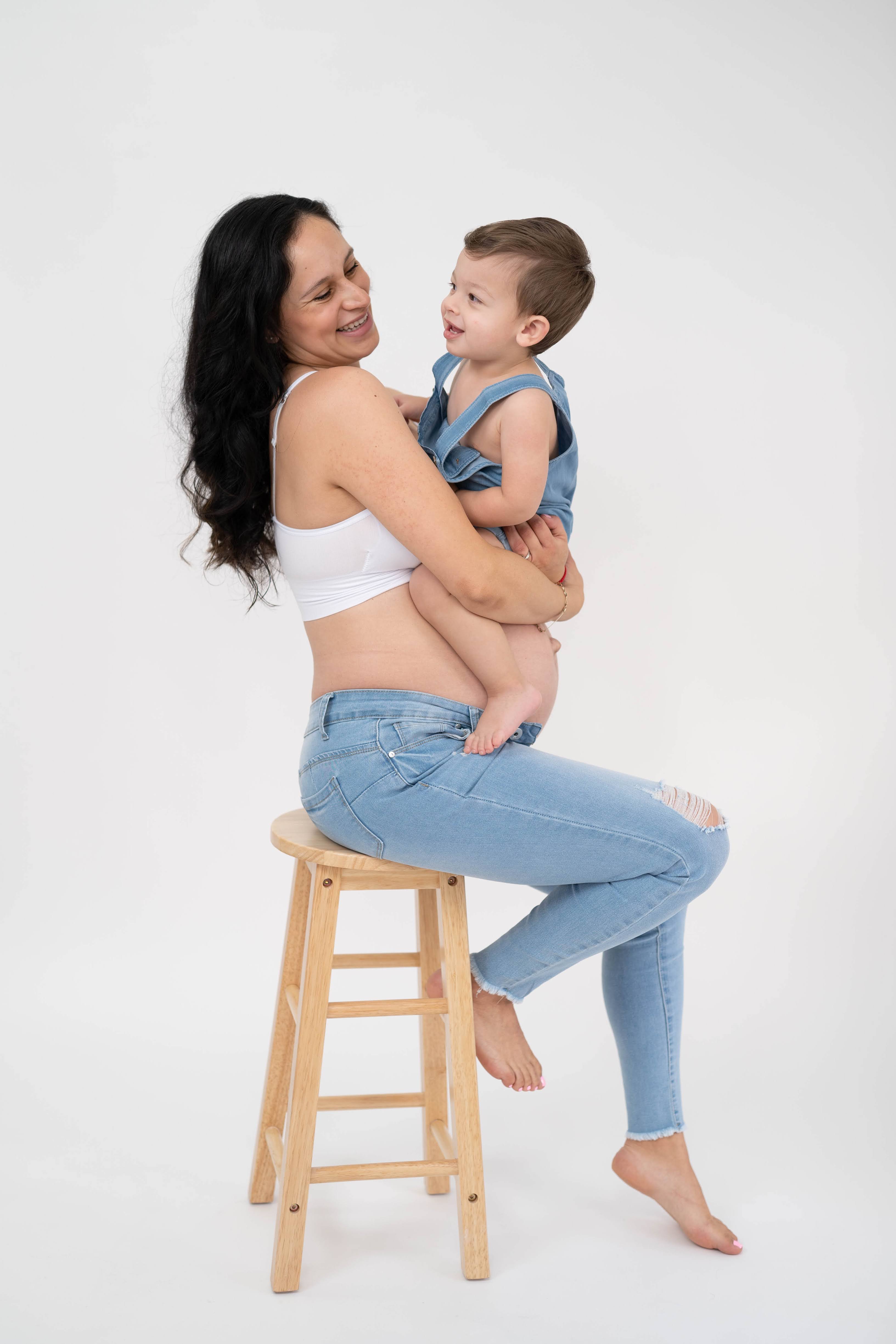 Maternity portrait with soft backlight during a Vacaville photo session.